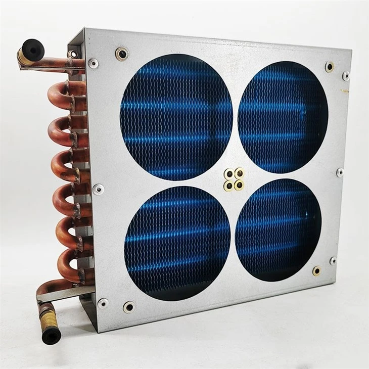 Copper Cooling Tube Aluminium Fin Stainless Steel Coil Condeners