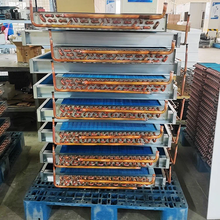 Copper Pipe Blue Condenser For Air Condition