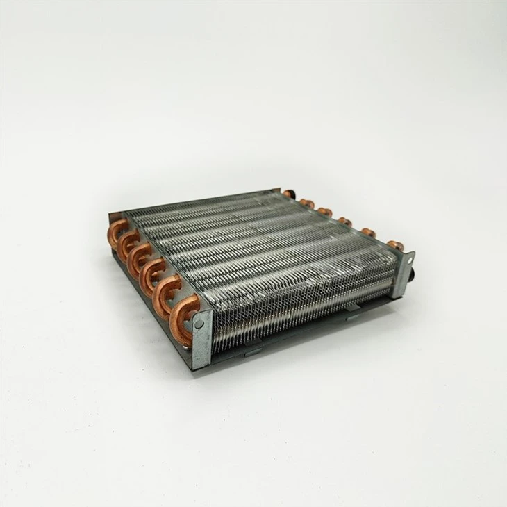 Copper Tube Fin Evaporator Condenser For Supermarket Display Cabinet