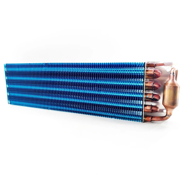 Copper Tube Plate Fin Split Ac Cooling Coil Condenser