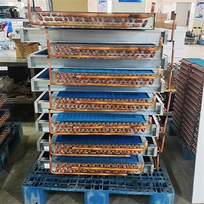 Copper Pipe Blue Condenser For Air Condition