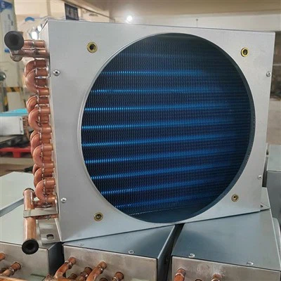 Refrigerator Blue Copper Tube Aluminum Fin Condenser