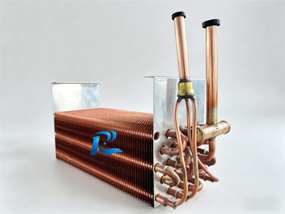 Copper Tube Copper Fin Evaporator 5mm Pitch