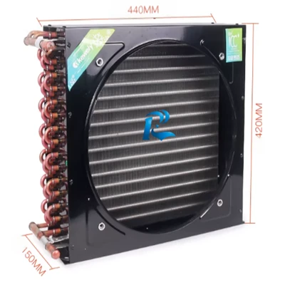 3HP R290 Single Fan Grooved Copper Tube Condenser